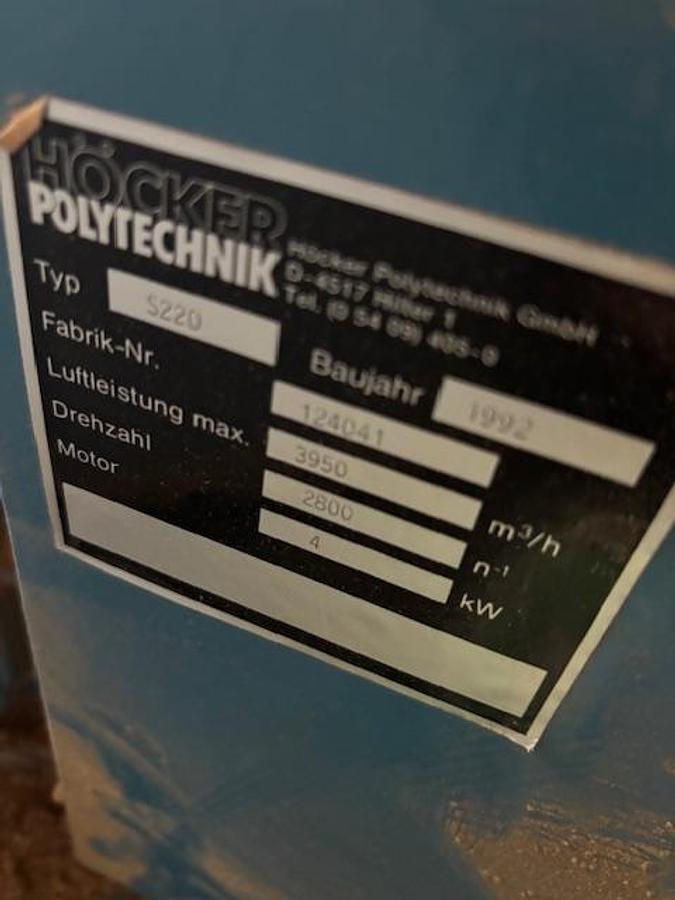 Gebraucht Höcker Polytechnik Ventilator