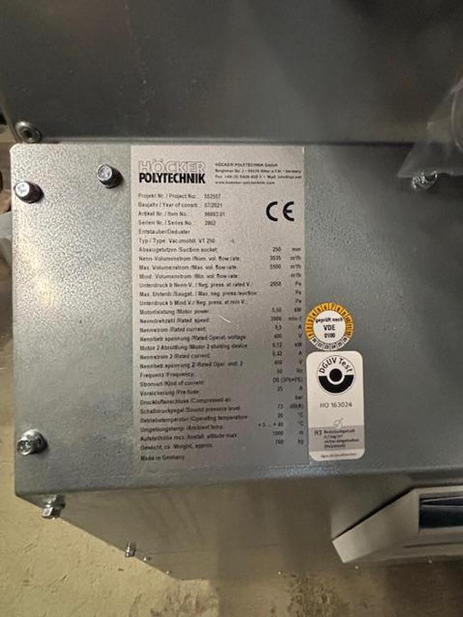 Gebraucht 2021 Höcker Polytechnik Vacumobil 250