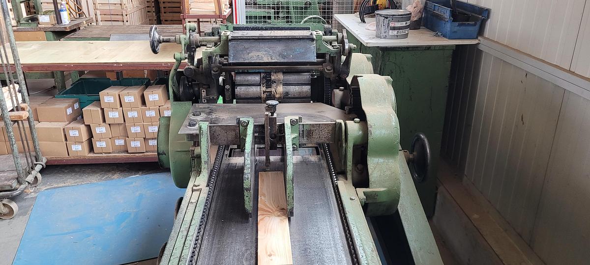 Gebraucht Bohm & Kruse Durchlauf-Druckmaschine für Holzkisten