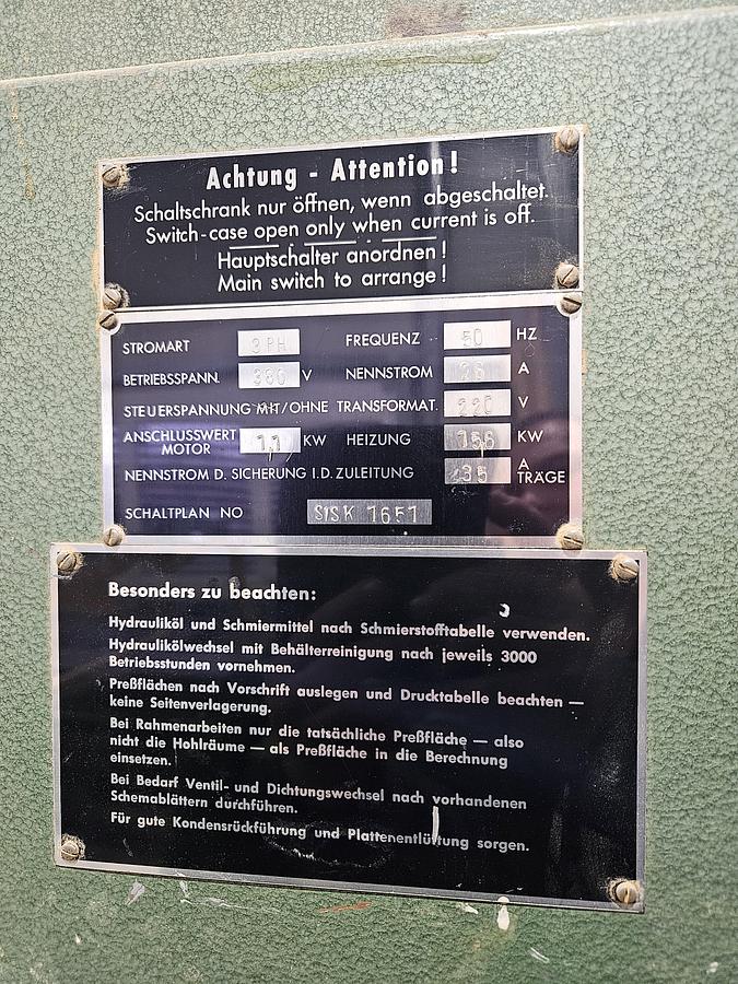 Gebraucht Bürkle Furnierpresse S 80