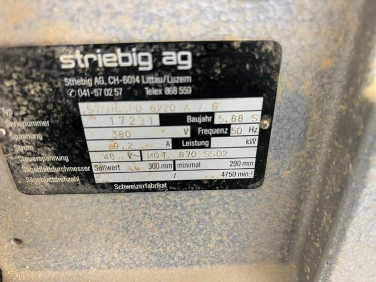 Gebraucht Striebig Plattensäge Typ 6220