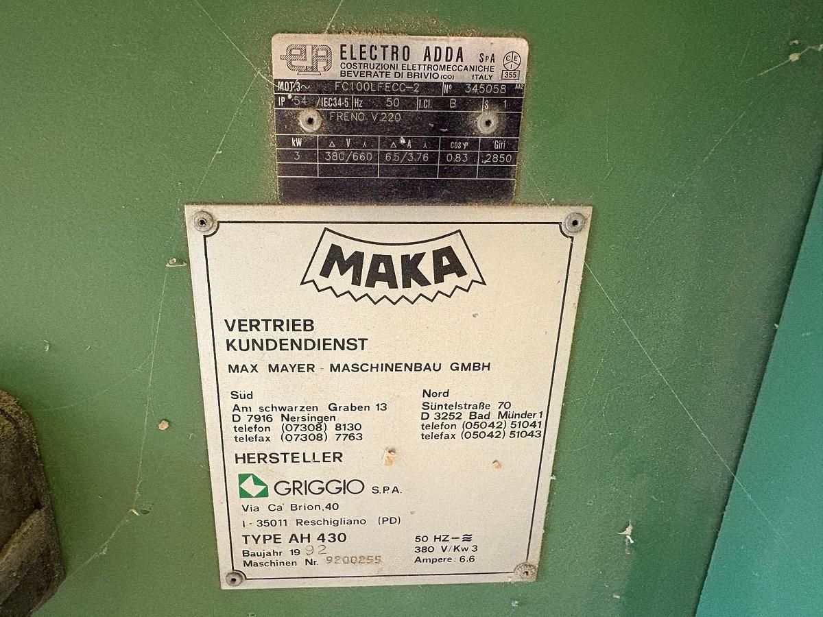 Gebraucht Maka / Griggio Abrichthobelmaschine Type AH430
