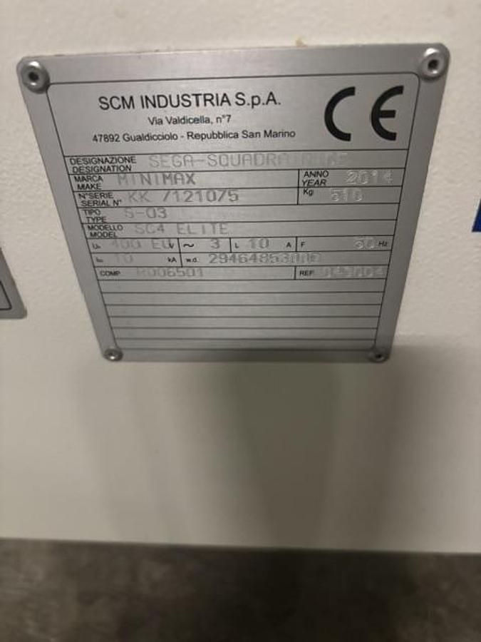 Gebraucht Holzkraft/SCM Formatkreissäge minimax sc 43 elite