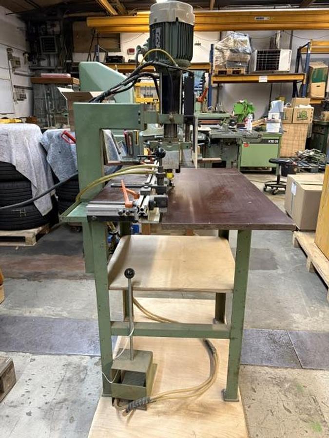 Gebraucht Gannomat  Gannomat Langlochbohrmaschine / Dübelbohrmaschine mit Leroy-Somer-Motor