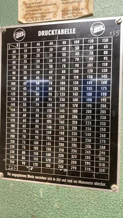 Gebraucht Ott Furnierpresse JU 80