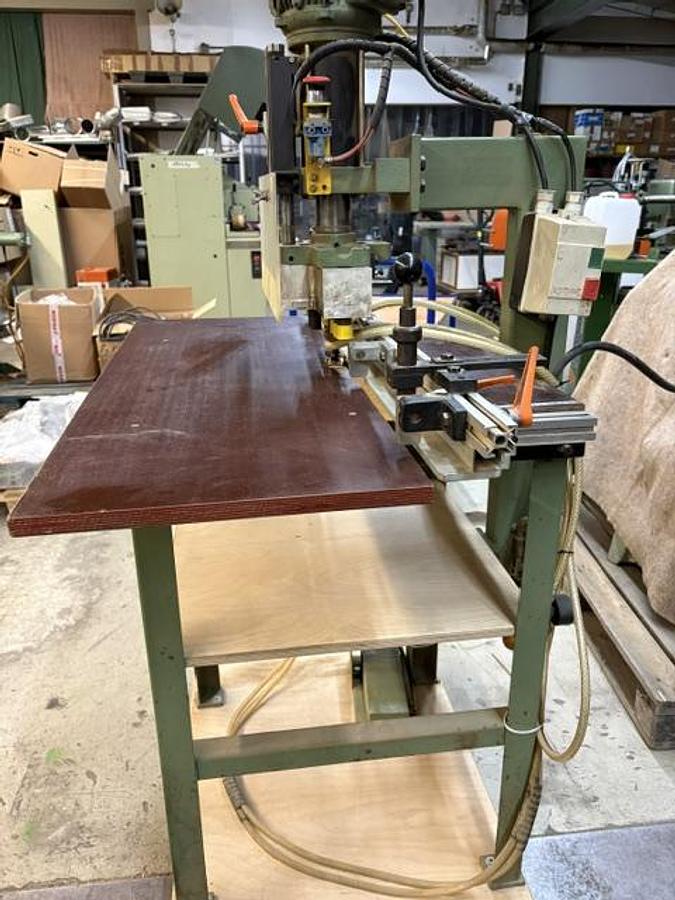 Gebraucht Gannomat  Gannomat Langlochbohrmaschine / Dübelbohrmaschine mit Leroy-Somer-Motor