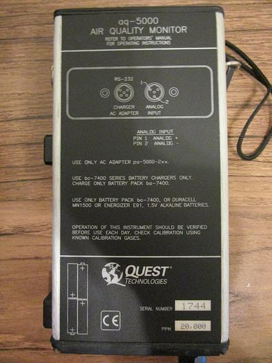 Used Quest Technologies AQ5000 Indoor Air Monitor