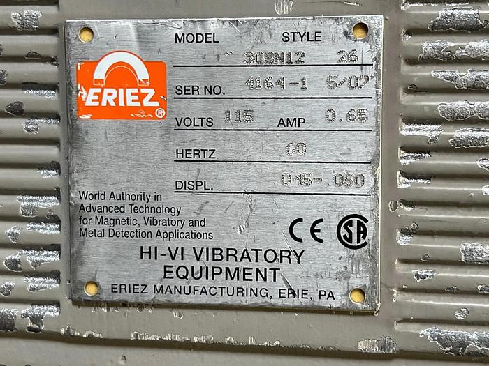 Used USED ERIEZ GRAVITY MAGNET TRAP WITH SLIDING MAGNETIC GRATES