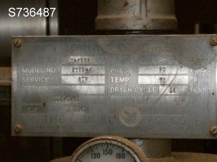 Used Compressor, Air Dryer, Oriad, Mdl 25EA-4, 60 CFM, 90 PSI, #S736487