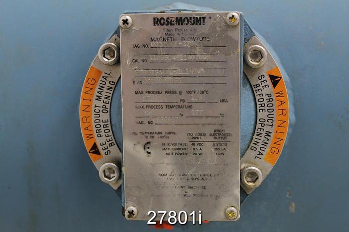 Used Rosemount 8705TSA120S1L1N5W3 12" Magnetic Flow Tube #27801