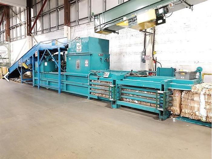 Used MAREN HORIZONTAL WIDE MOUTH SHEAR BALER MODEL SWSS-A-8-30P 30 HP NO CONVEYOR - PENDING