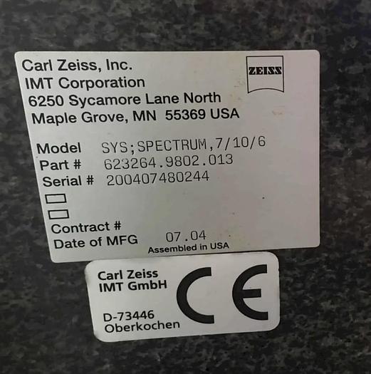 Used ZEISS Spectrum 7/10/6 RDS CMM