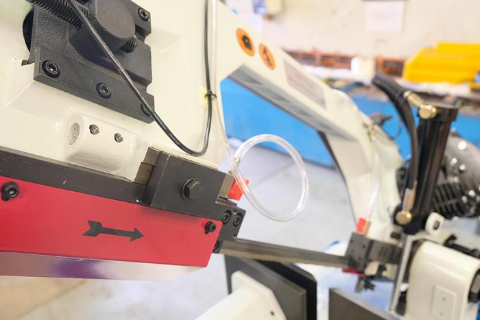 Mach- Cut 315 Semi Automatic double Mitre Bandsaw