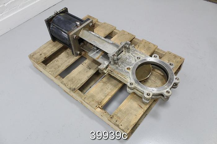 Used Fabri-Valve 8" Air Operated Knife Gate Valve #39939