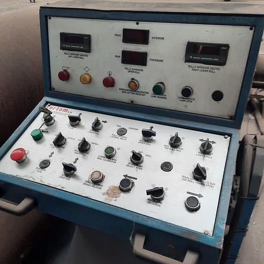 Used Plate Bending Rolls Capacity 3.5m x 35mm Prebend up to 70mm Rolling