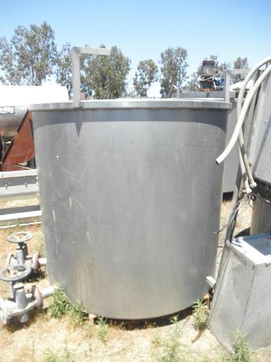 Used Tank, 750 Gallon, S/st, Agit, 3 HP, (4) #C735196
