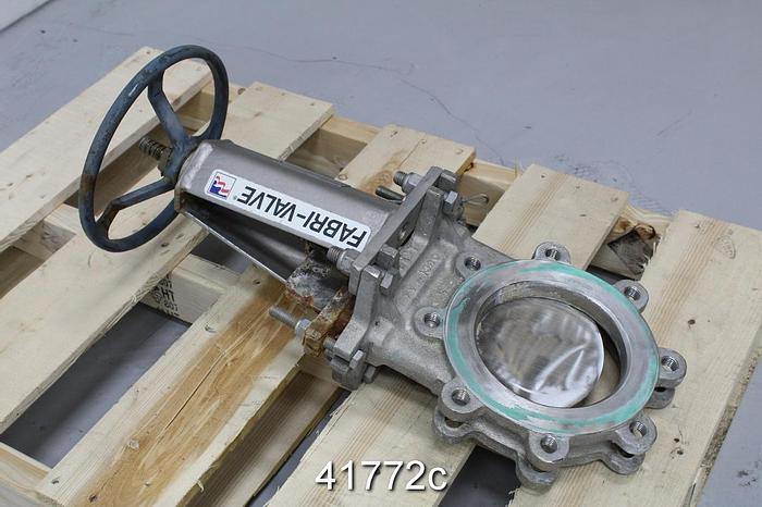 Used Fabri-Valve 6" Hand Operated Knife Gate Valve #41772
