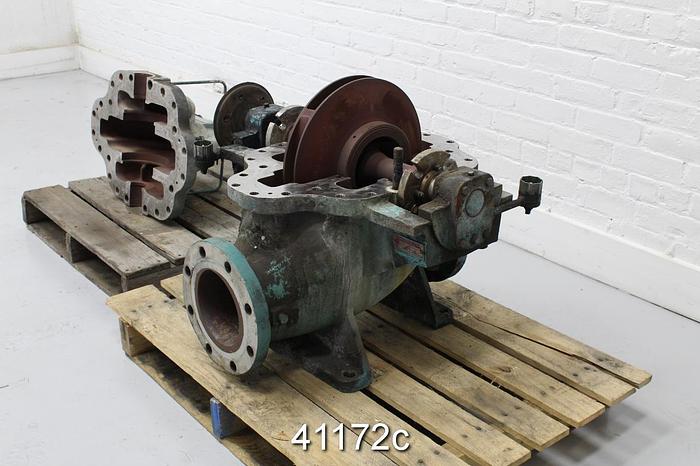 Used Goulds 3410 4x6x15 Split Case Pump, SS Casing, 14.12" SS Impeller #41172