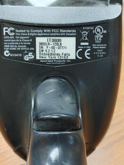 Used Handheld Products IT3800 12BLK Barcode Scanner W/Cord(B14)