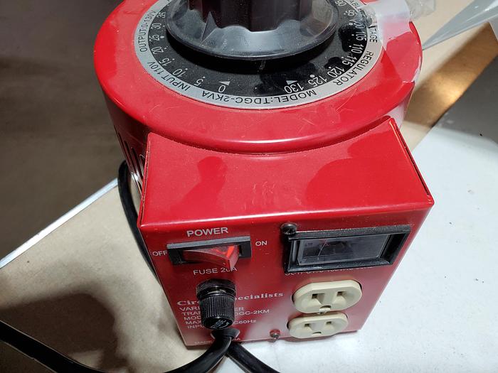 Used Variac Variable AC Power Transformer with Meter TDGC-2KM (H1)