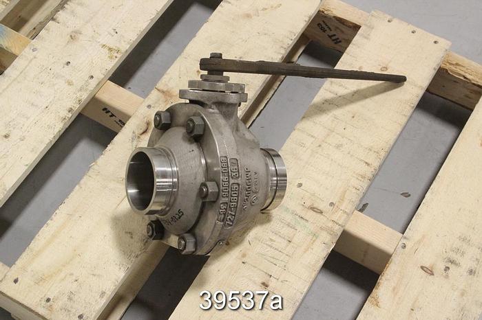 Used Jamesbury 3" Manual Ball Valve, Victaulic Fit, 3 200 CWP 3600 TT2 #39537