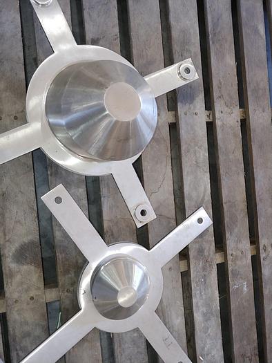 Used LAB SLANT CONE TUMBLE BLENDER WITH (3) SHELLS – S/S – XP (#9528)