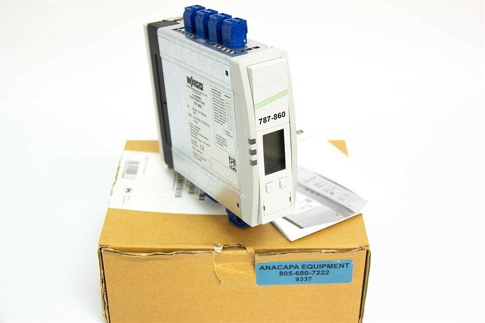 Used WAGO 787-860 Circuit Breaker 4-Channel Electronic Fuse 24Vdc, 24A. New (9337) K