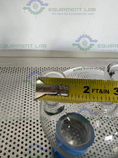 Used Chemglass  3000 mL 3-Neck Round Bottom Heavy Wall Flask 24/40, 24/26
