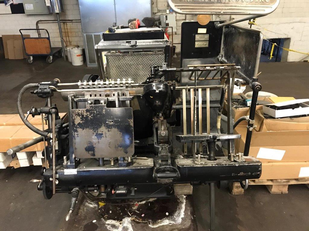 Used Heidelberg OHT GTS A 3 automatic pan punching 1966