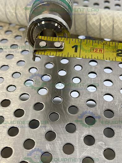 Used Sani Tech  STHT-WR-0500 60" Silicone Hose w/ Threaded and 1/2" Sanitary Fitting