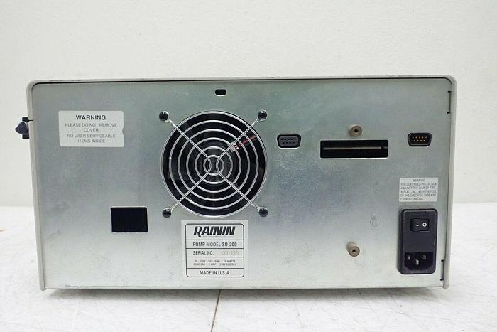 Used Dynamax Rainin Model SD-200 Pump Solvent Delivery System
