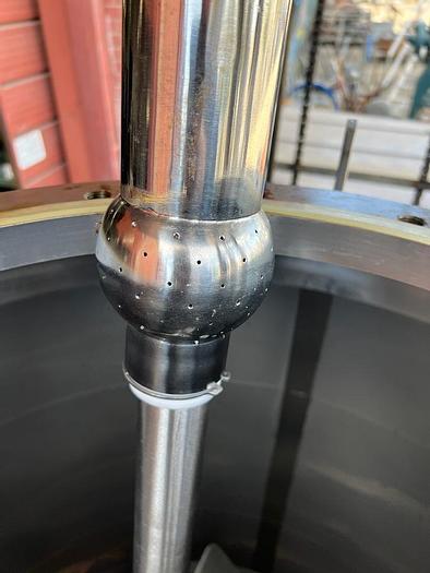 Used Tank, 132 Gallon, 500 Liter, S/St, Jkt, Agit, Cone Bottom #S744576