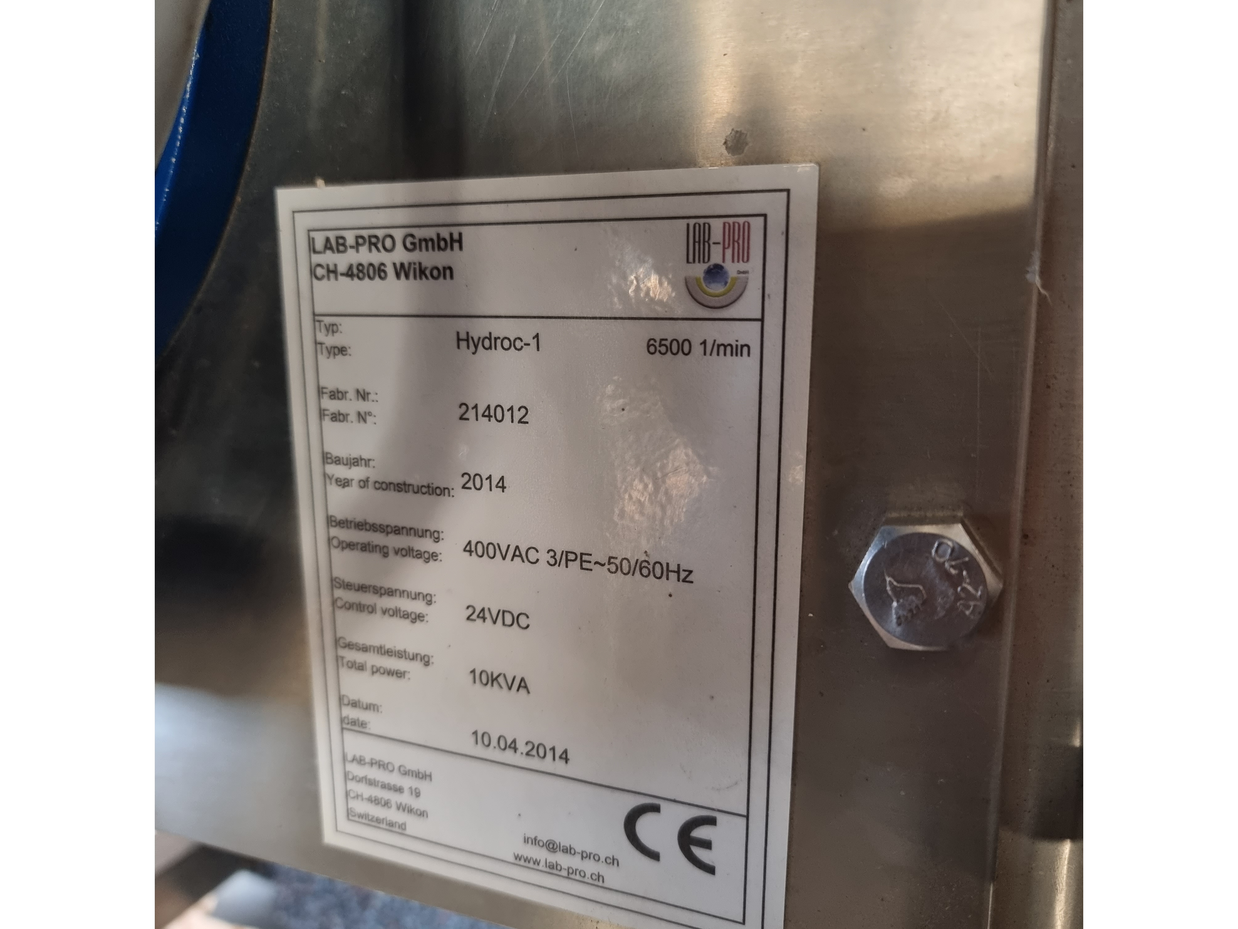 Lab-Pro GmbH Hydroc-1 Centrifuge