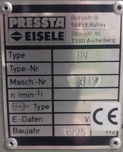 Gebraucht Eckverbindungspresse Pressta Eisele PV 8