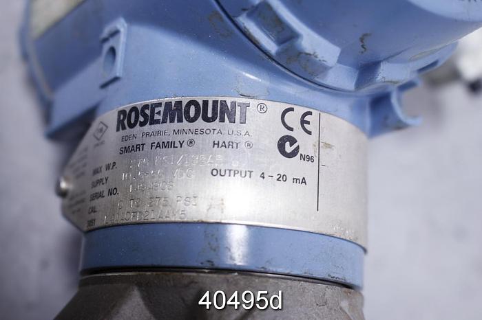 Used Rosemount Liquid Level Transmitter 3051 Series #40495