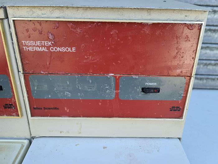 Used Miles Scientific Tissue-Tek Dispensing Console and Thermal Console