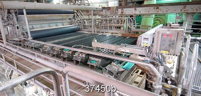 Used GL&V 132" Trim 3-Ply Fourdrinier Recycle Paperboard Machine #37450