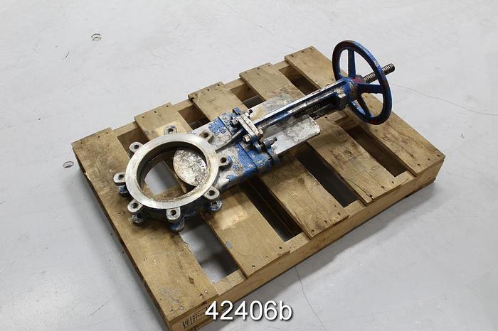 Used FNW 8" Hand Operated Knife Gate Valve #42406
