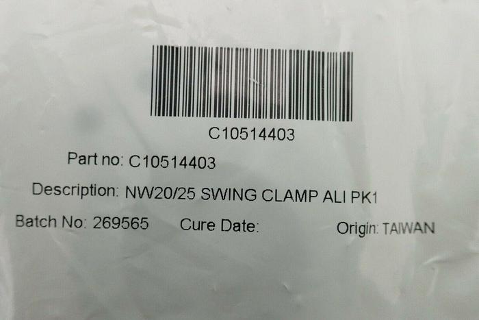 Used Edwards C10514403 NW20/25 Swing Clamp Aluminum