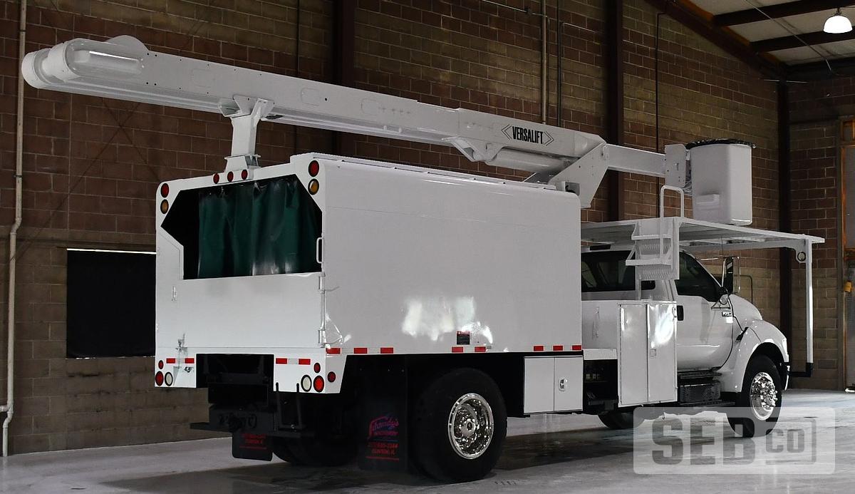Used 2013 FORD F-750, 11' SOUTHCO FORESTRY BODY, VERSALIFT V0260REV-02