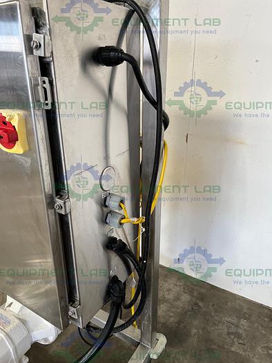 Used Alpha Stainless  2118P12 Rotary Lobe Pump on Stainless Steel Rolling Cart