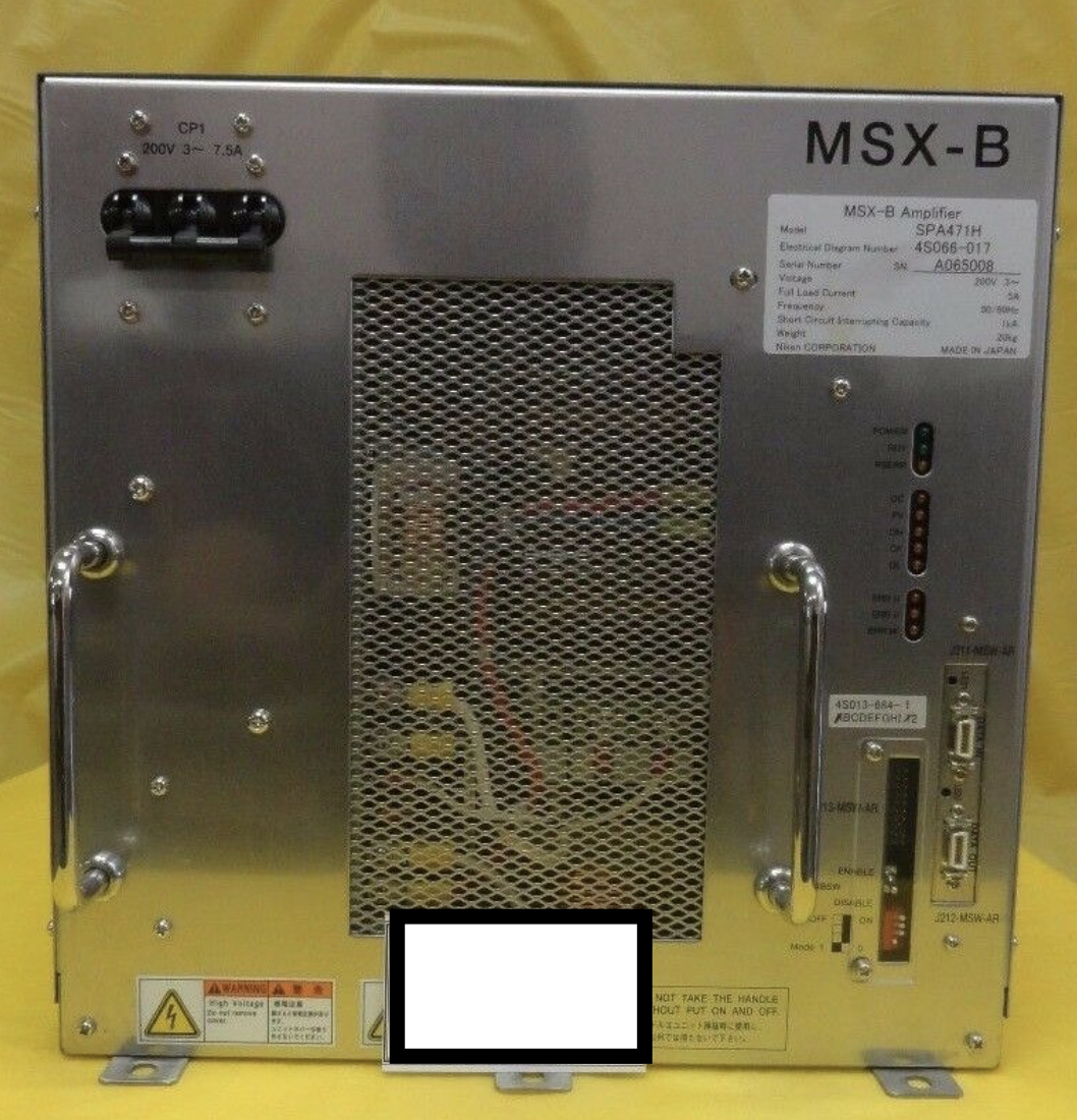 Used Nikon 4S066-017 MSX-B Amplifier SPA471H NSR System Used Working