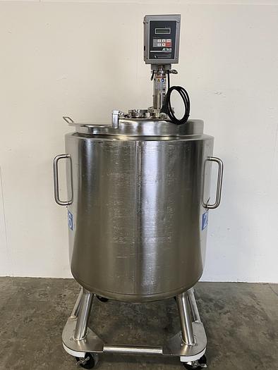 Used Precision 500 Liter Stainless Steel Insulated Mixing Tank w/ PharMix Agitator