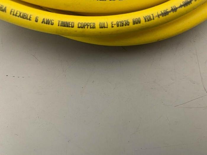 Used Lot of 6 North Flex 15FT Copper Welding Cable w/ Mueller 21A 50-AMP Spring Clip