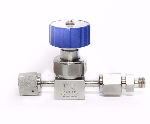 Used TKSCT Corporation TKF 316L EP 17K 1/4" Open Close Diaphragm Valve Right (5354)