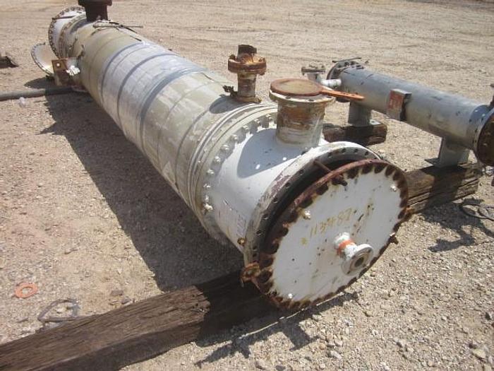 Used Used Heatran approximately 770 sq ft vertical stainless steel heat exchanger