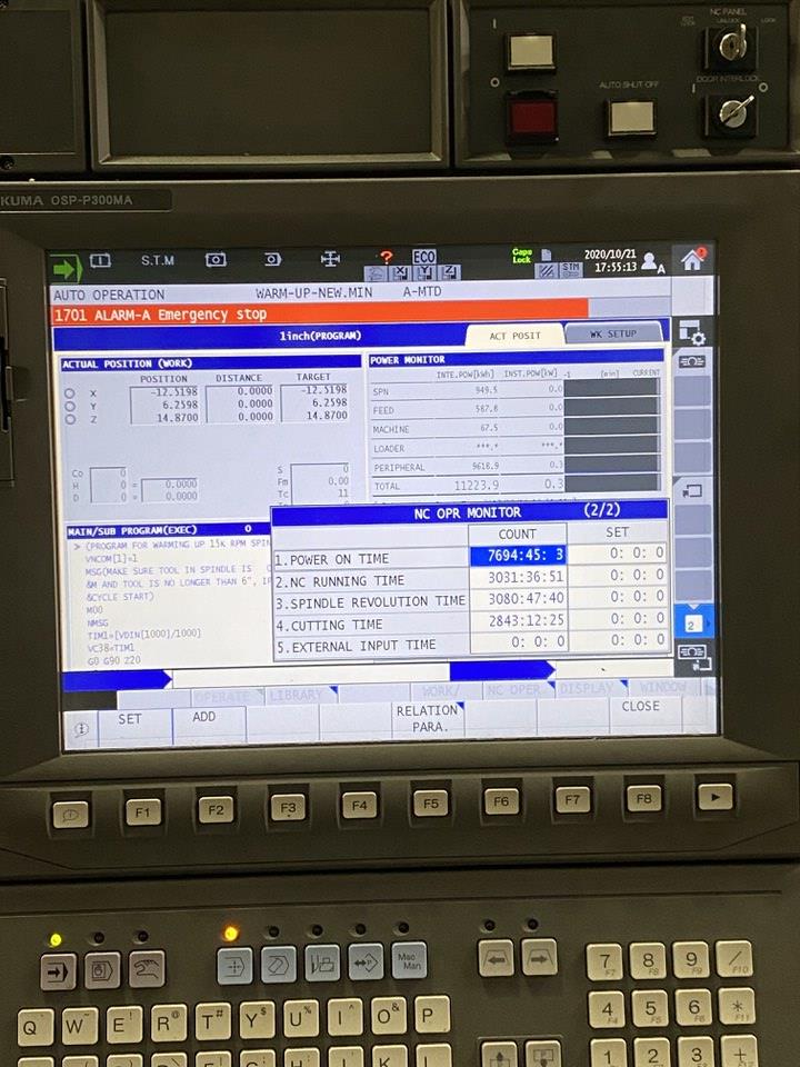 Used Okuma Genos M560-V CNC