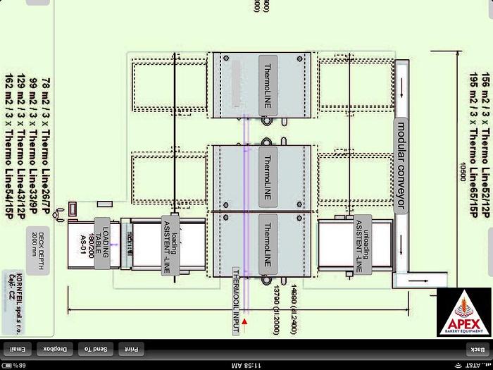 Apex Thermoline Thermo-oil Deck Oven