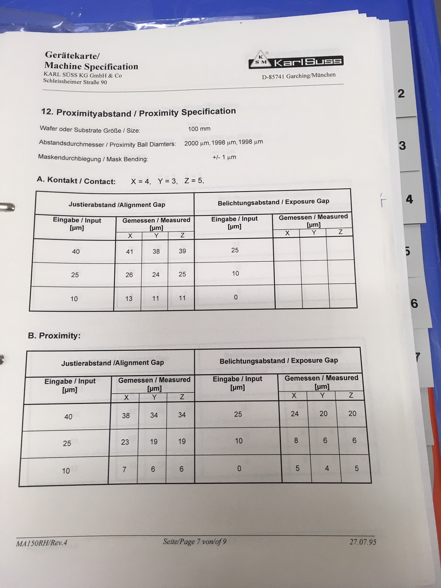 Used Suss MA 150M/BSA  4in and 6in