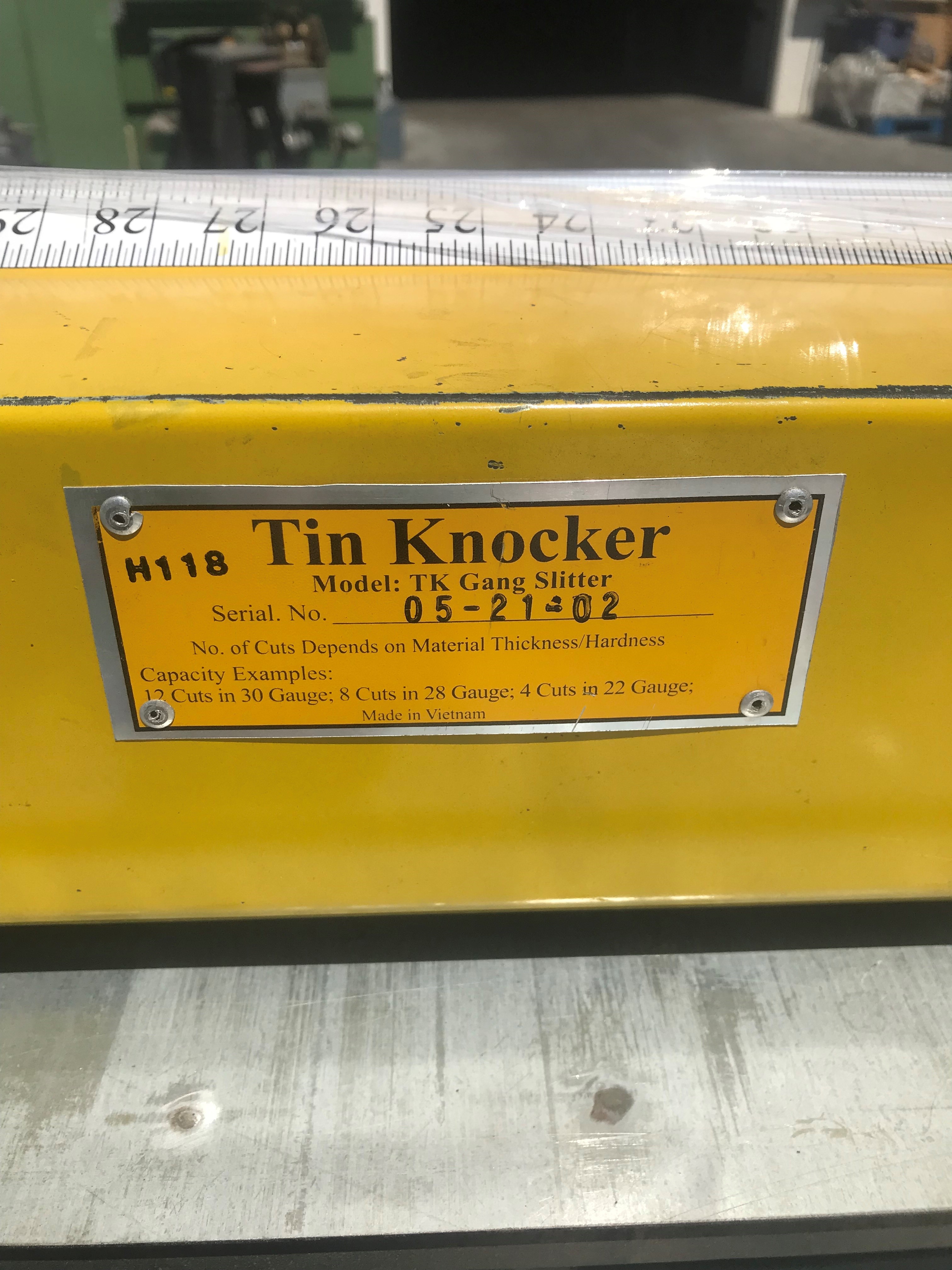 Used Sold Tin Knocker TK Gang Slitter 48" x 16 Ga. 6415 1 at Wheeler